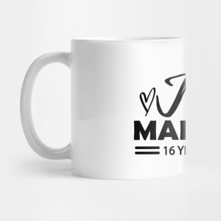 16th Wedding Anniversary - 16 years anniversary Mug